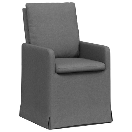 vidaXL Eettafelstoelen 2 pcs Donkergrijs 57 x 67 x 98 cm Stof afbeelding2 - 1