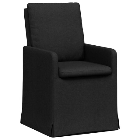 vidaXL Eettafelstoelen 2 pcs Zwart 57 x 67 x 98 cm Stof afbeelding2 - 1