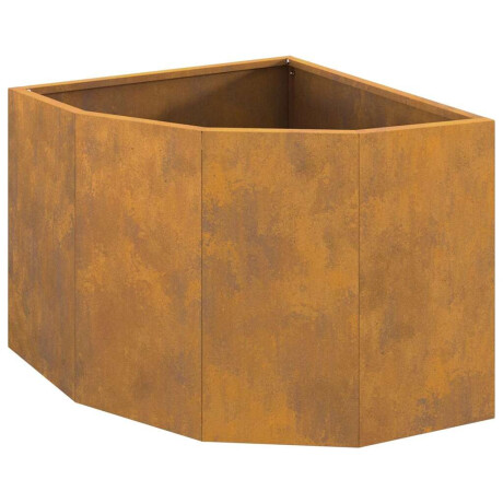 vidaXL Hoek Plantbak Roestig 45 x 45 x 35 cm Cortenstaal afbeelding2 - 1
