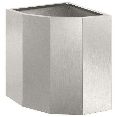 vidaXL Hoek Plantbak Zilver 30 x 30 x 35 cm Roestvrij staal afbeelding2 - 1