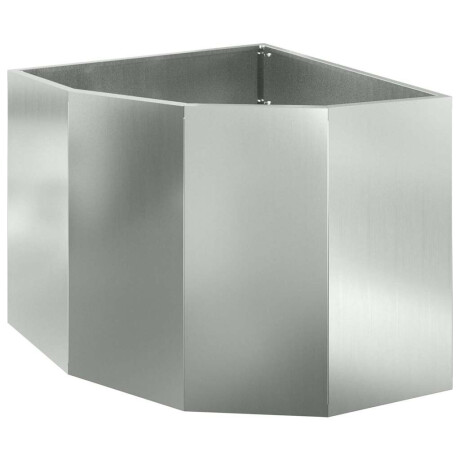 vidaXL Hoek Plantbak Zilver 60 x 60 x 50 cm Gegalvaniseerd staal afbeelding2 - 1