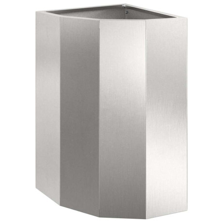 vidaXL Hoek Plantbak Zilver 30 x 30 x 50 cm Roestvrij staal afbeelding2 - 1