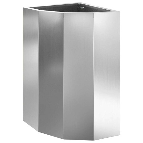 vidaXL Hoek Plantbak Zilver 30 x 30 x 50 cm Gegalvaniseerd staal afbeelding2 - 1