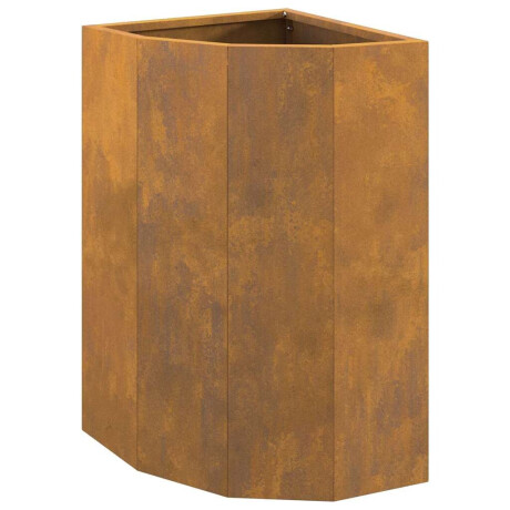 vidaXL Hoek Plantbak Roestig 30 x 30 x 50 cm Cortenstaal afbeelding2 - 1