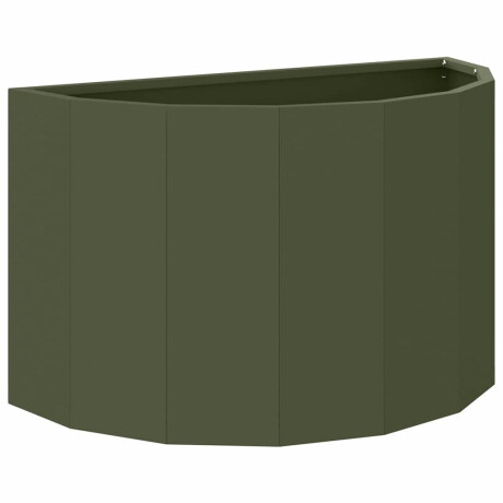 vidaXL Plantenbak Olijf Groen 60 x 30 x 35 cm Staal afbeelding2 - 1