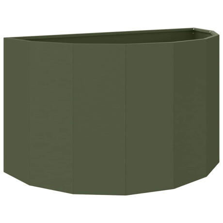 vidaXL Plantenbak Olijf Groen 90 x 45 x 50 cm Staal afbeelding2 - 1