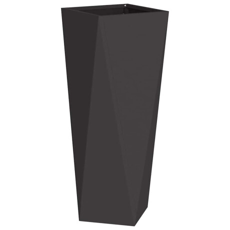 vidaXL Plantenbak Zwart 30 x 30 x 75 cm Staal afbeelding2 - 1