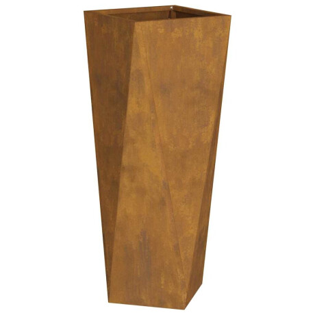 vidaXL Plantenbak 2 pcs Roestig 30 x 30 x 75 cm Cortenstaal afbeelding2 - 1
