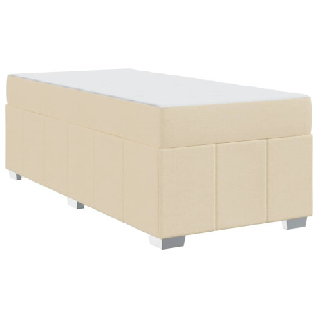 vidaXL Bedframe Crème 90 x 200 cm Stof afbeelding2 - 1