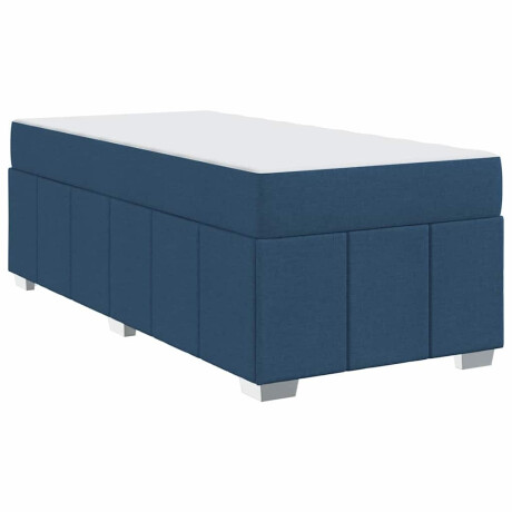 vidaXL Bedframe Blauw 90 x 200 cm Stof afbeelding2 - 1