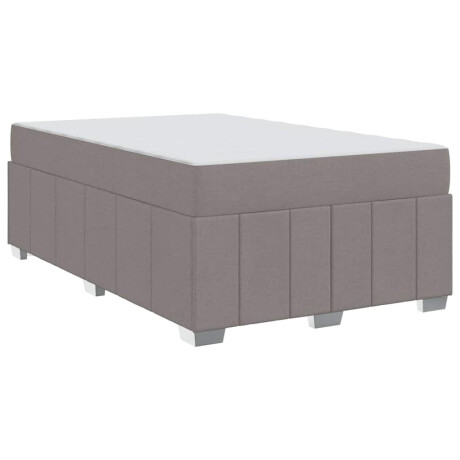 vidaXL Bedframe Taupe 120 x 200 cm Stof afbeelding2 - 1