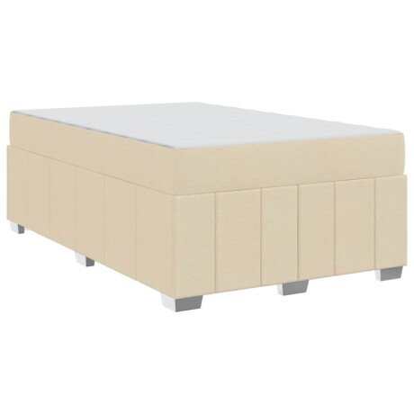 vidaXL Bedframe Crème 120 x 200 cm Stof afbeelding2 - 1