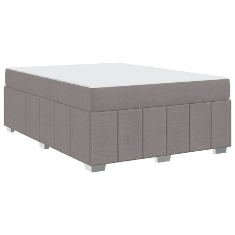 vidaXL Bedframe Taupe 140 x 200 cm Stof afbeelding2 - 1