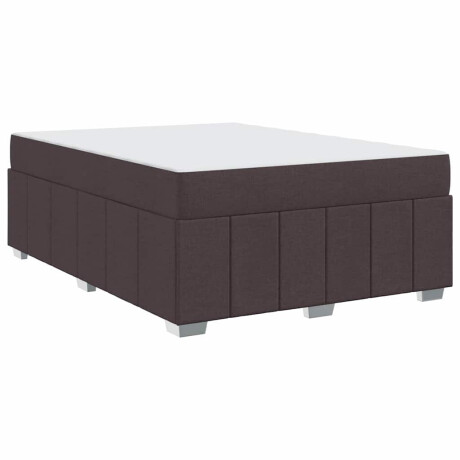 vidaXL Bedframe Donkerbruin 160 x 200 cm Stof afbeelding2 - 1
