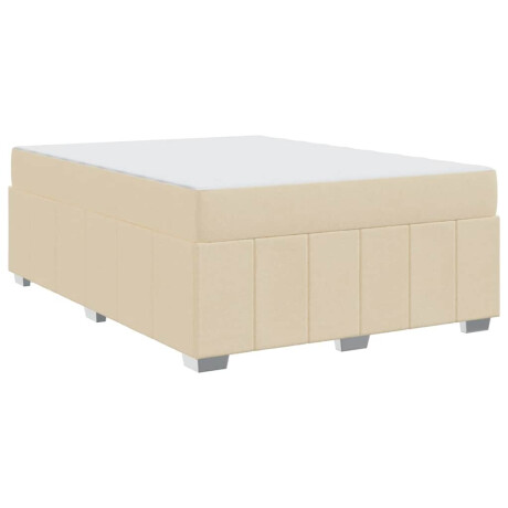 vidaXL Bedframe Crème 160 x 200 cm Stof afbeelding2 - 1