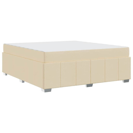 vidaXL Bedframe Crème 180 x 200 cm Stof afbeelding2 - 1