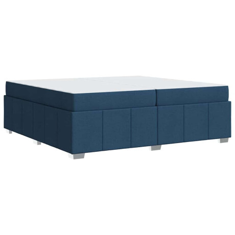 vidaXL Bedframe Anders Blauw 200 x 200 cm Stof afbeelding2 - 1
