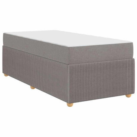 vidaXL Bedframe Anders Taupe 90 x 200 cm Stof afbeelding2 - 1
