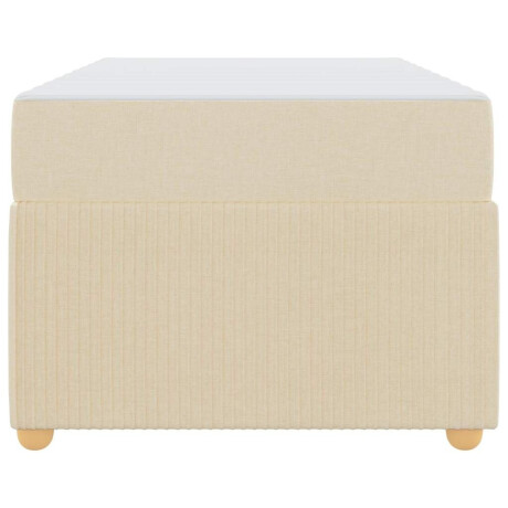 vidaXL Bedframe Anders Crème 90 x 200 cm Stof afbeelding2 - 1