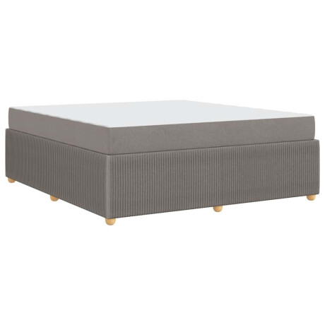 vidaXL Bedframe met matras met matras Taupe 180 x 200 cm Stof afbeelding2 - 1