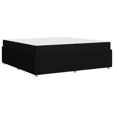 vidaXL Bedframe Anders Zwart 200 x 200 cm Stof afbeelding2 - 1