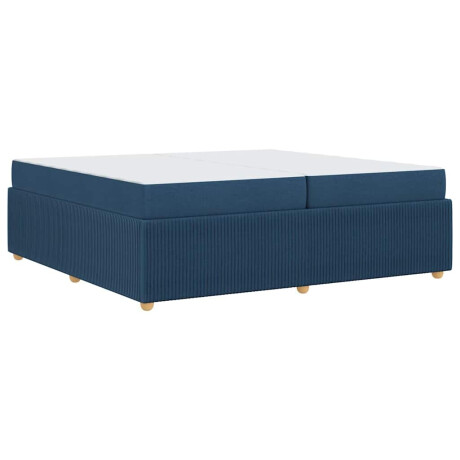 vidaXL Bedframe Anders Blauw 200 x 200 cm Stof afbeelding2 - 1