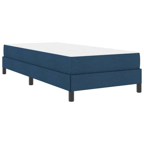 vidaXL Boxspringbed met matras Blauw 90 x 200 cm Stof afbeelding2 - 1