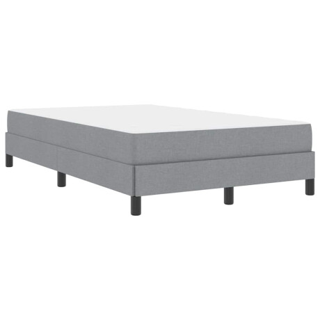 vidaXL Boxspringbed met matras Lichtgrijs 120 x 200 cm Stof afbeelding2 - 1