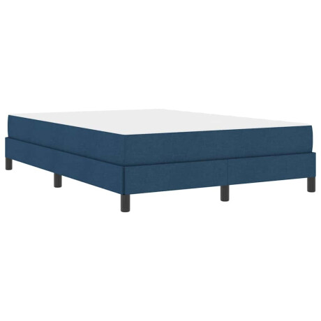 vidaXL Boxspringbed met matras Blauw 160 x 200 cm Stof afbeelding2 - 1