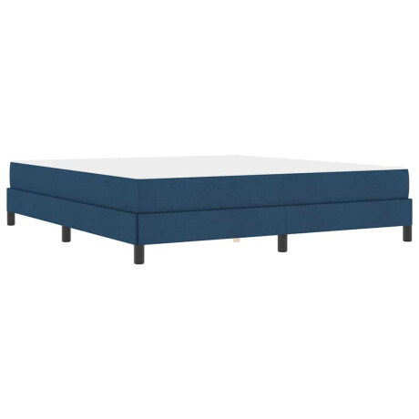 vidaXL Boxspringbed met matras Blauw 180 x 200 cm Stof afbeelding2 - 1