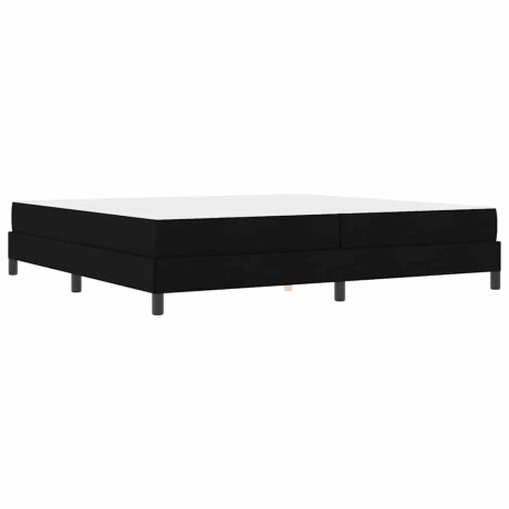 vidaXL Boxspring bed Anders Zwart 200 x 200 cm Stof afbeelding2 - 1