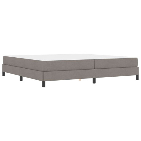 vidaXL Boxspring bed Anders Taupe 200 x 200 cm Stof afbeelding2 - 1
