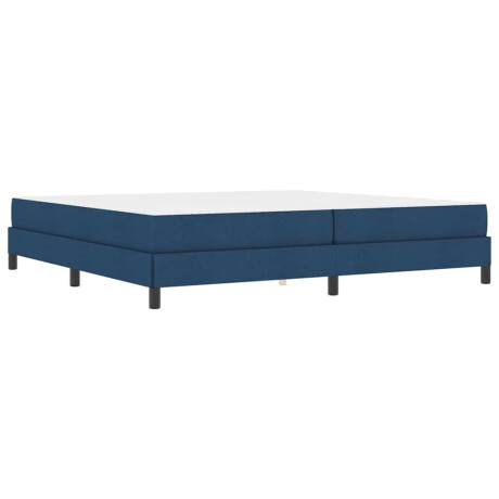 vidaXL Boxspring bed Anders Blauw 200 x 200 cm Stof afbeelding2 - 1