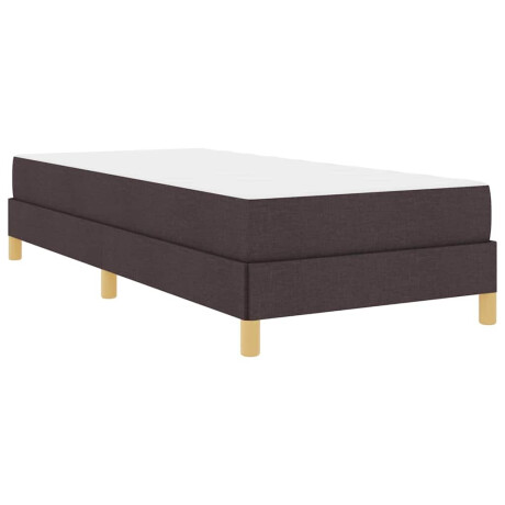 vidaXL Boxspring bed Bruin 90 x 190 cm Stof, Engineered Hout afbeelding2 - 1