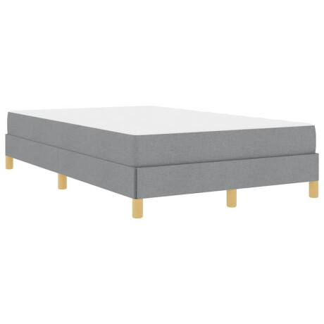 vidaXL Boxspring bed Taupe, Bruin 120 x 200 cm Stof, Engineered Hout afbeelding2 - 1