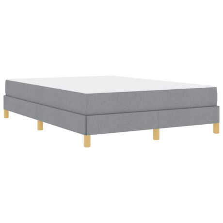 vidaXL Boxspring bed Taupe, Bruin 140 x 190 cm Stof, Engineered Hout afbeelding2 - 1