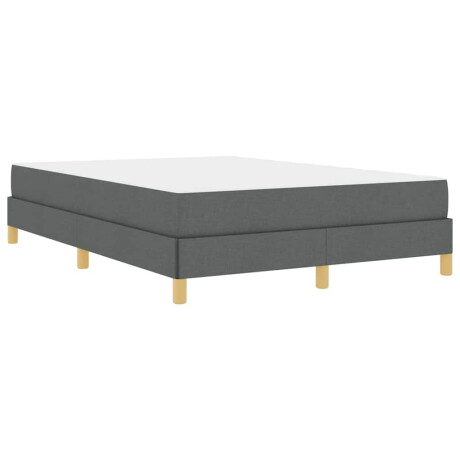 vidaXL Boxspring bed Taupe, Bruin 140 x 200 cm Stof, Engineered Hout afbeelding2 - 1