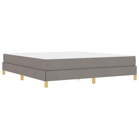 vidaXL Boxspring bed Taupe, Bruin 180 x 200 cm Stof, Engineered Hout afbeelding2 - 1