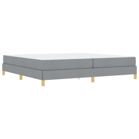 vidaXL Boxspring bed Taupe, Bruin 200 x 200 cm Stof, Engineered Hout afbeelding2 - 1