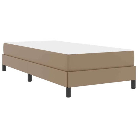 vidaXL Bedframe met matras Cappuccino 80 x 200 cm Stof afbeelding2 - 1