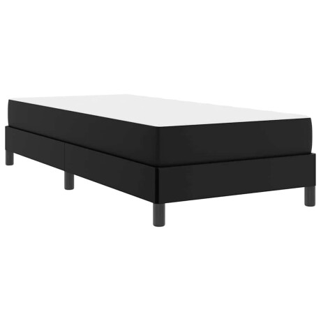 vidaXL Bedframe met matras Zwart 100 x 200 cm Stof afbeelding2 - 1