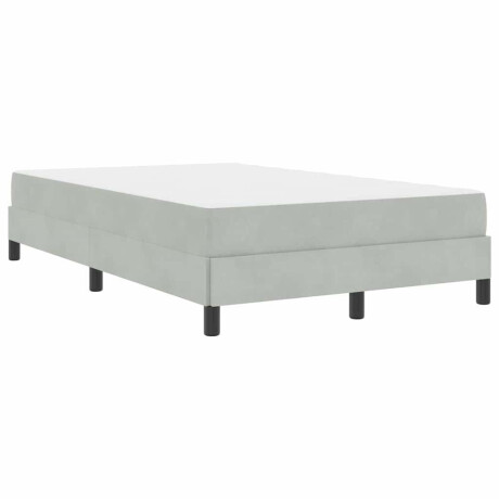 vidaXL Boxspringbed met matras Lichtgrijs 120 x 190 cm Stof afbeelding2 - 1