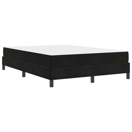 vidaXL Boxspringbed met matras Zwart 160 x 200 cm Stof afbeelding2 - 1