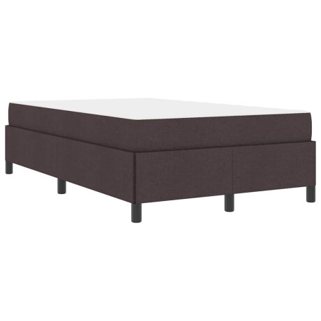 vidaXL Boxspring bed Bruin 120 x 190 cm Stof, Engineered Hout afbeelding2 - 1