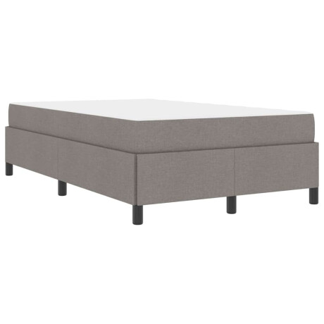 vidaXL Boxspring bed Taupe, Zwart 120 x 190 cm Stof, Engineered Hout afbeelding2 - 1