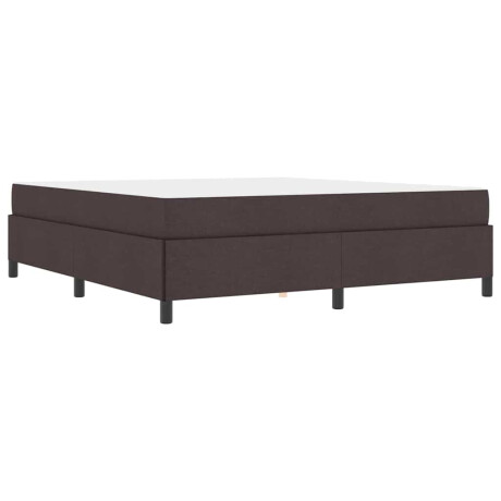 vidaXL Boxspring bed Bruin 180 x 200 cm Stof, Engineered Hout afbeelding2 - 1