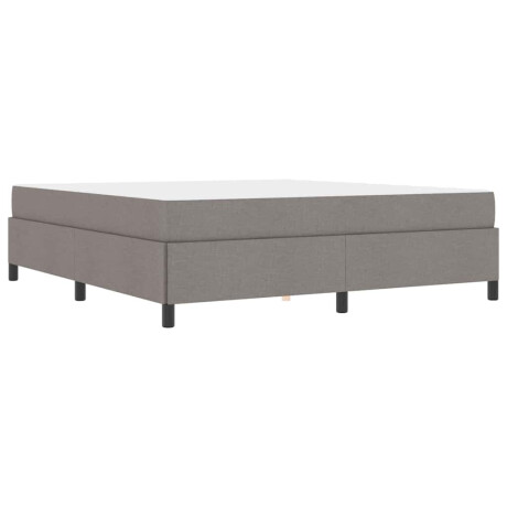 vidaXL Boxspring bed Taupe, Zwart 180 x 200 cm Stof, Engineered Hout afbeelding2 - 1