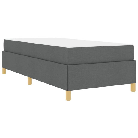 vidaXL Boxspring bed Zwart en Bruin en Wit 80 x 200 cm Polyester afbeelding2 - 1