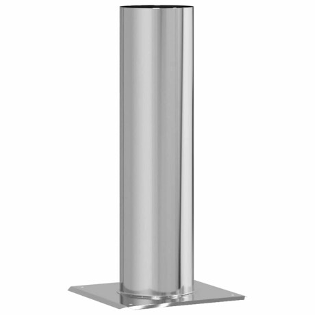vidaXL Schouwkop Verlenging Zilver 24 x 24 x 50 cm Roestvrij staal afbeelding2 - 1