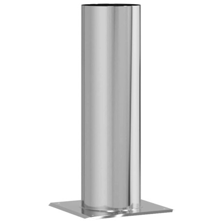 vidaXL Schouwkop Verlenging Zilver 26 x 26 x 50 cm Roestvrij staal afbeelding2 - 1